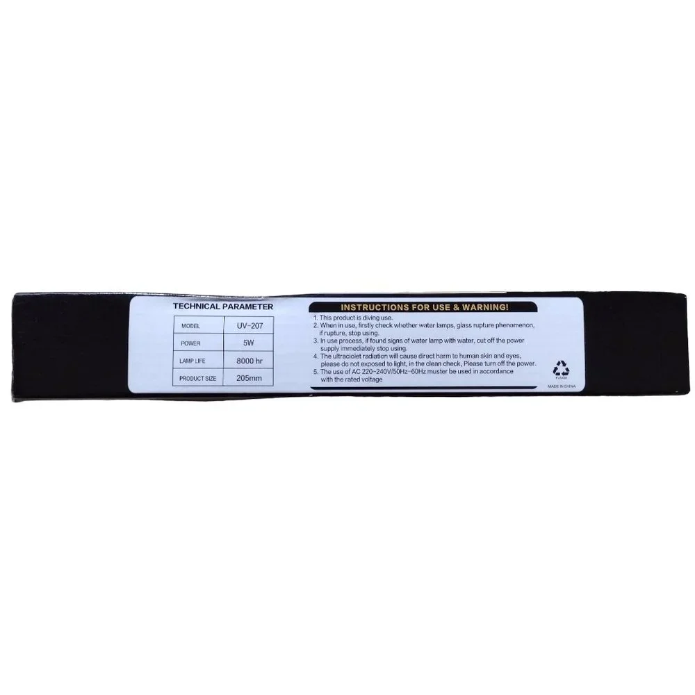 2-Pack PULACO UV-207 UV Light Aquarium Algae Clean Light Ultraviolet